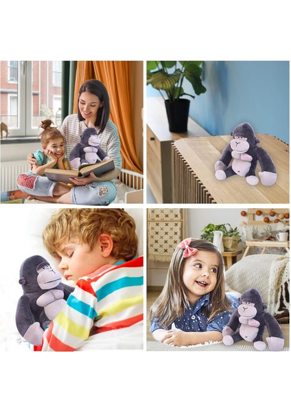 Goril Doldurulmuş Hayvan Orangutan Peluş Oyuncaklar Yumuşak King Kong Doll Kızlar Için Hediye Black9.8 (Yurt Dışından)