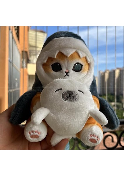 Sevimli Köpekbalığı Kedi Peluş Oyuncak Mühür Kedi Dolması Hayvan Peluş Bebek, 7 '' Yumuşak Dolması Köpekbalığı Yavru Yastık Çocuklar Erkekler Kızlar Için Noel Doğum Günü Hediyeleri (Yurt Dışından)