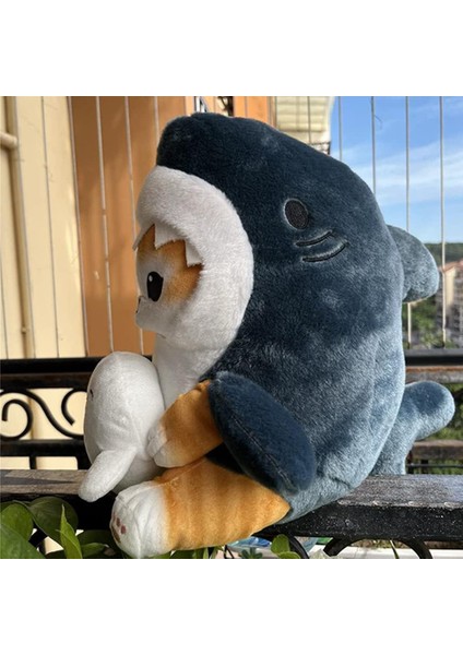 Sevimli Köpekbalığı Kedi Peluş Oyuncak Mühür Kedi Dolması Hayvan Peluş Bebek, 7 '' Yumuşak Dolması Köpekbalığı Yavru Yastık Çocuklar Erkekler Kızlar Için Noel Doğum Günü Hediyeleri (Yurt Dışından)
