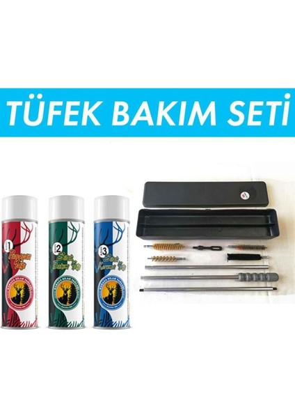 12 Kalibre Tüfek Bakım ve Temizleme Seti