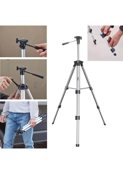 Fotoğraf Makinesi Telefon Ölçüm Cihazı Tutucu Leica Rmt 2111 Alüminyum Tripod Opsiyonel Aksesuar