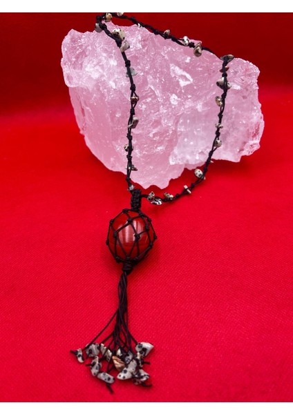 Sertifikalı Jasper Doğal Taş Kolye El Yapımı Handmade Aaa Kalite modelleri