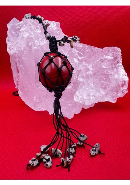 Sertifikalı Jasper Doğal Taş Kolye El Yapımı Handmade Aaa Kalite fırsatları