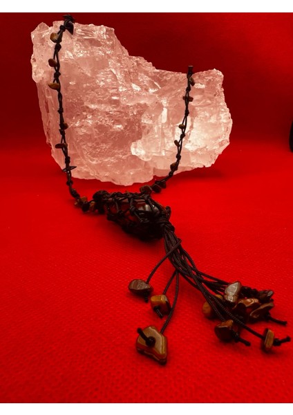 Sertifikalı Kaplan Gözü Doğal Taş Kolye El Yapımı Handmade Aaa Kalite modelleri