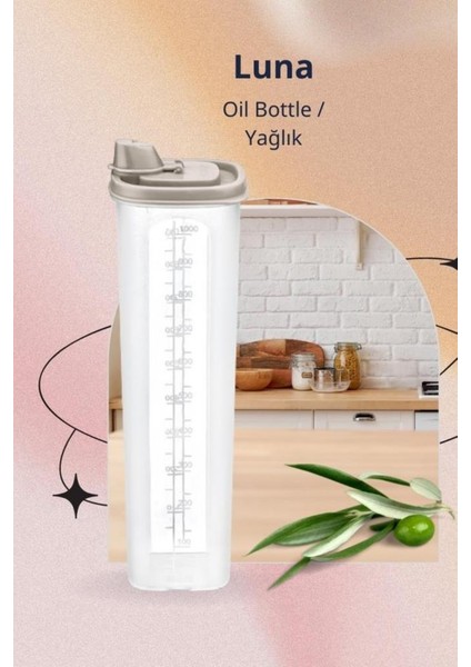 Yağlık Sosluk Şişesi Yağdanlık 1 Litre, Kapaklı Sos Ayçiçek Zeytinyağı Şişesi 1000ML fiyatları