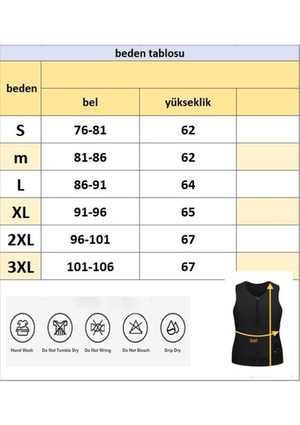 Neoprene Erkek Spor ve Termal Zayıflama Yeleği