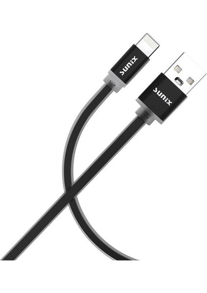 3A Soft Kablo Lightning Şarj ve Data Kablosu Siyah Sc-03