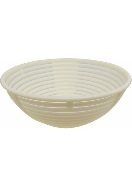 Bambu Görünümlü Ekmek Mayalama Sepeti Yuvarlak 20X8 cm (Plastik)