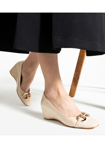 Manu Vizon Rugan Gizli Topuk Kadın Ayakkabı modelleri