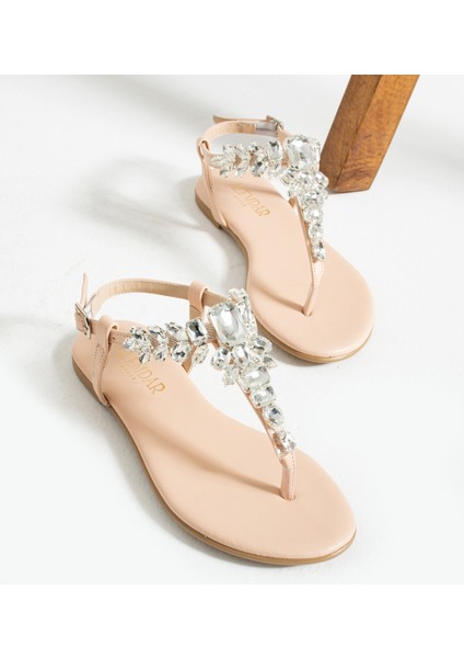 Olivia Nute Taş Detay Kadın Sandalet fırsatları