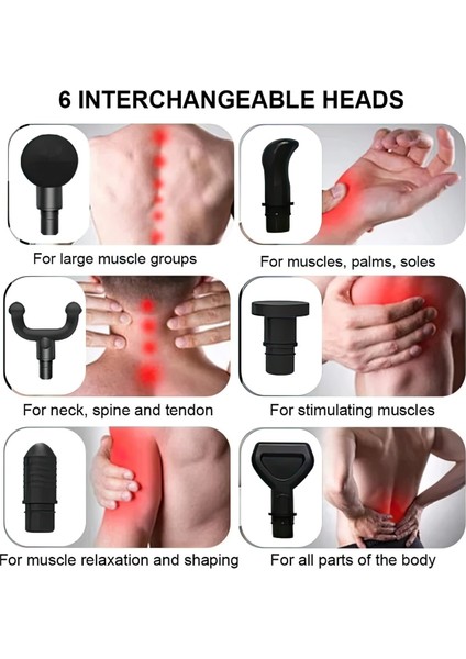 EV-MT51 Dijital Karbon Fiber/siyah 2500 Mah Kablosuz Dokunmatik Profesyonel Masaj Aleti indirimleri