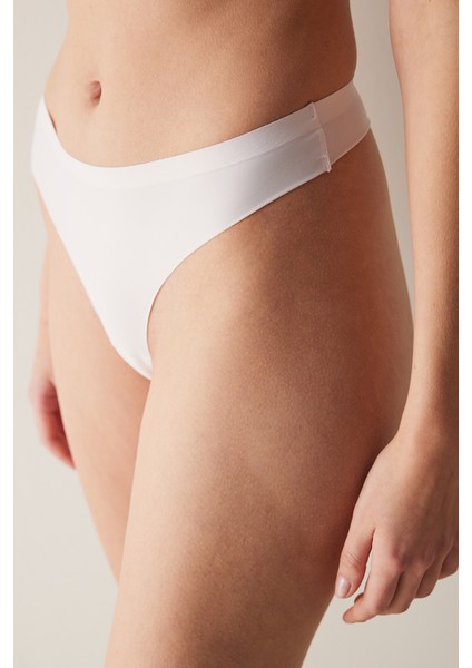 #izbırakmaz Invisible Laser Cut Pembe Tanga Külot