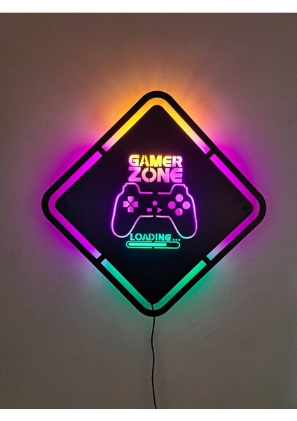 Gamer Zone Ledli Tablo Oyuncu Odası