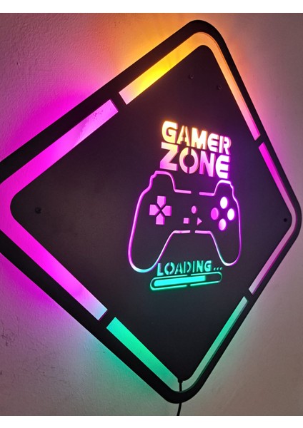 Gamer Zone Ledli Tablo Oyuncu Odası