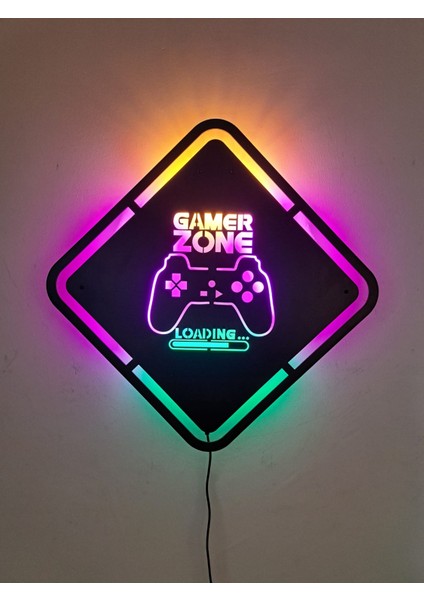 Gamer Zone Ledli Tablo Oyuncu Odası