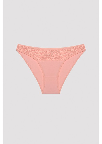 Coral Vibes Dantel Detaylı Çok Renkli 3lü Slip Külot