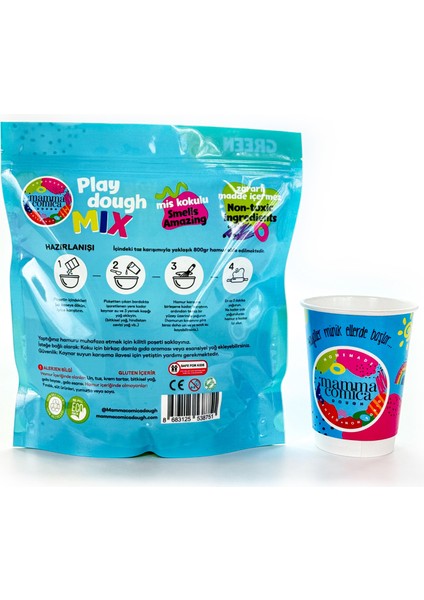 Kendin Yap Kendin Oyna Doğal Oyun Hamuru Toz Karışımı- Yeşil -800GR fiyatları