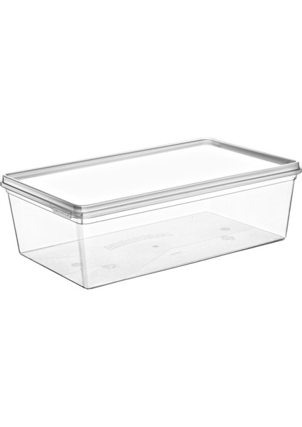 Tekno Trust 5 Parça 5 Adet Kendinden Kapaklı Derin Dondurucuya Uygun Saklama Kabı 2 Lt 2 - 2,99 L Beyaz Plastik