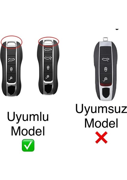 Porsche Panamera Cayenne 971 911 9ya Macan Boxste Anahtar Kılıf