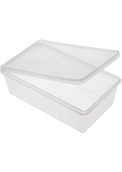 Tekno Trust 10'lu Plastik Kendinden Kilitli- Kapaklı Saklama Kabı Gıda&yemek&derin Dondurucu 2 Litre 10 Adet Pl
