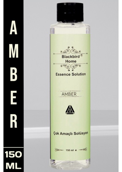 Amber Koku Esansı Etkili Çok Amaçlı Solüsyon 150 ml Tüm Koku Makinelere Uyumlu Ortam Kokusu