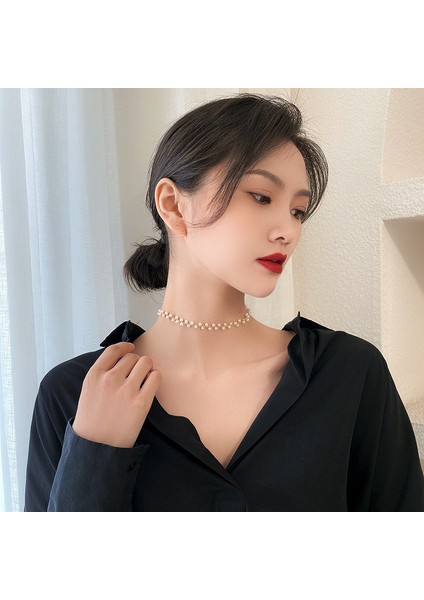 Metal Alaşım Üzeri Altın Kaplama Uzunluğu Ayarlanabilir Kadın Inci Kolye fırsatları