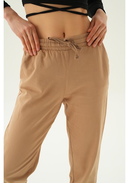 4228 Paça Püskül Pantolon Camel