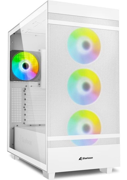 Rebel C50 Argb Fanlı Atx Beyaz Oyuncu Kasa