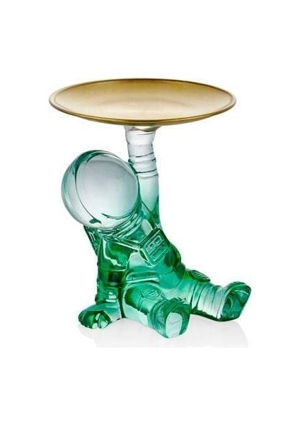 Astronaut Servıng Clear Resın Green 15*14*17