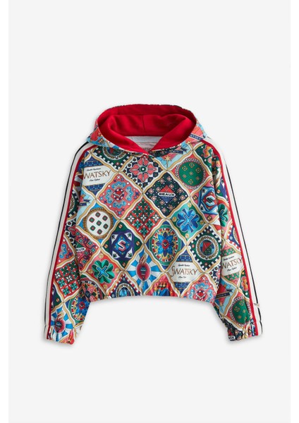 Kız Çocuk Renkli Sweatshirt 23PFWSW1551