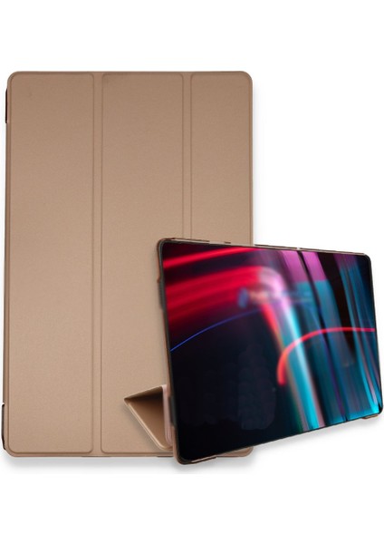 iPad Pro 12.9 Inç (2022) Uyumlu Fuchsia Intelligent Tablet Kılıfı