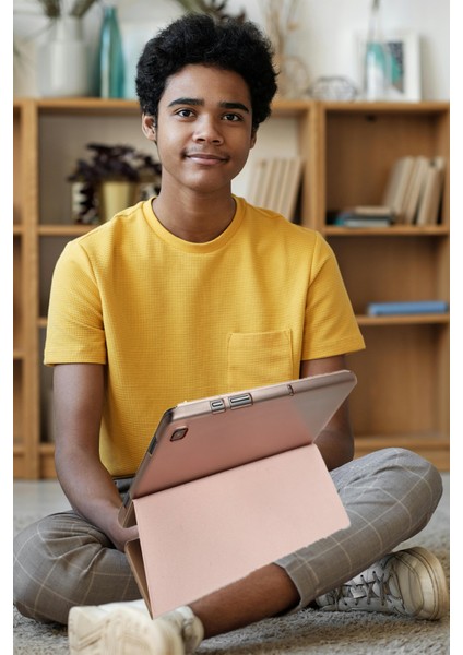 iPad Pro 12.9 Inç (2022) Uyumlu Fuchsia Intelligent Tablet Kılıfı