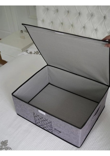 Keçe Kapaklı Baza Hurcu, Çok Amaçlı Düzenleyici Organizer Kapaklı Kutu 50X40X19 cm fiyatları