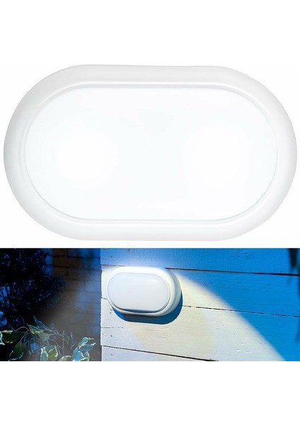 20 Watt Beyaz Işık Ledli Nemli Alan, Dış Mekan, Bahçe, Banyo, Teras, Balkon, Kamelya, Veranda Apliği