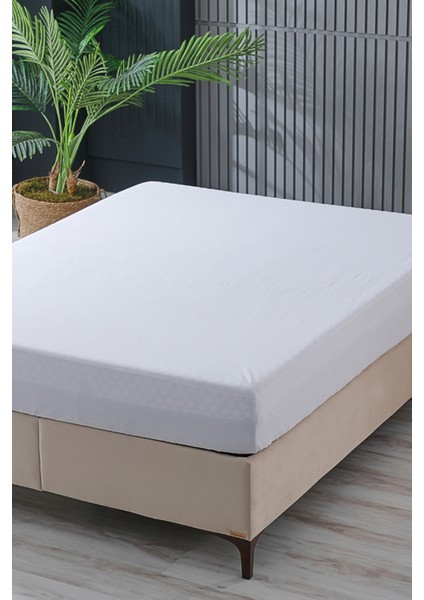 Softy Sıvı Geçirmez Fitted Alez 200 x 200 cm - Beyaz