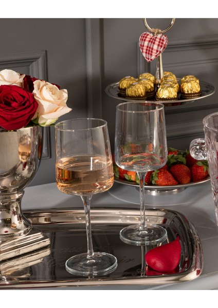 Tekno Trust 4 Parça Musette 4'lü Şarap Kadehi Seti 320 ml Cam Meşrubat Bardağı Beyaz fiyatları