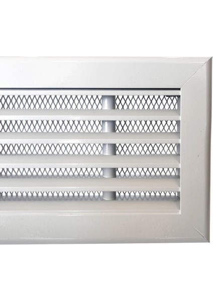 Lineer Şömine Menfezi 30 x 10 cm Beyaz