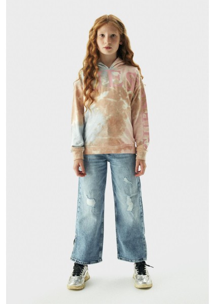 Kız Çocuk Renkli Sweatshirt 23PFWGJYQ01