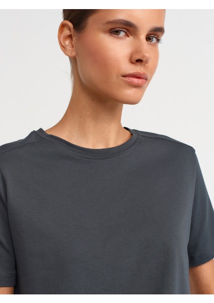 30740 Pamuklu T-Shirt-Antrasit fırsatları