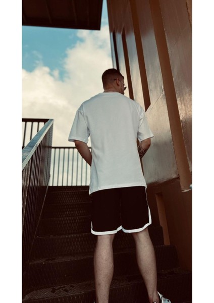 Erkek Beyaz Düz Oversize Tshirt fiyatları