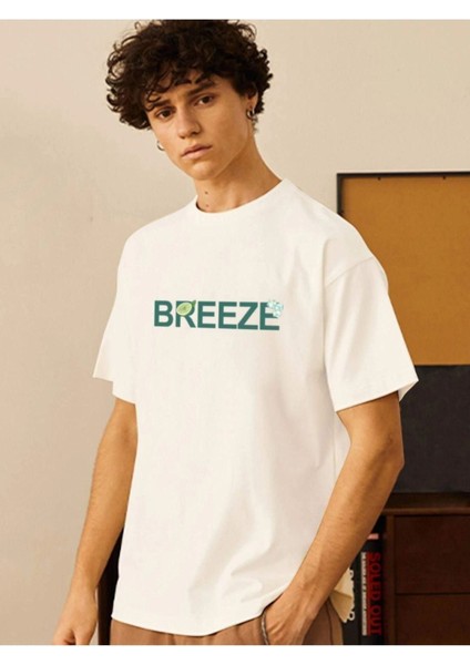 Erkek Beyaz Breeze Bisiklet Yaka Tshirt fırsatları