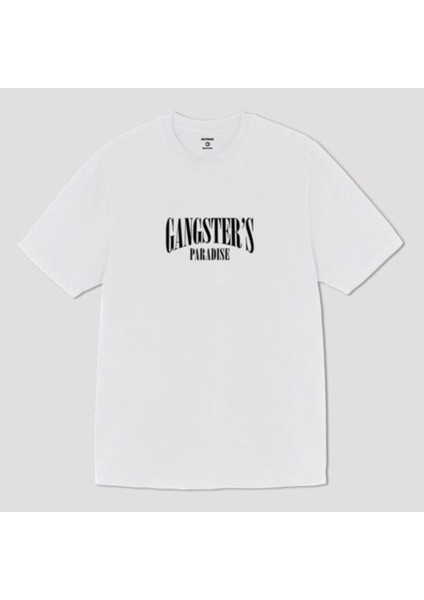 Blacksokak Erkek Beyaz Gangster's Baskılı Oversize Tshirt fiyatları