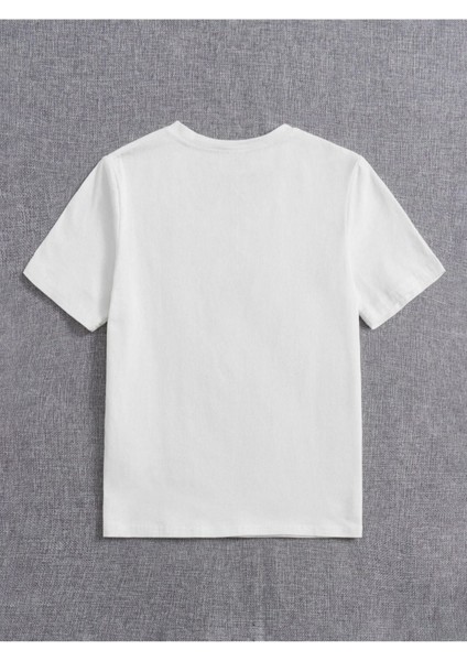 Erkek Çocuk Beyaz I Am Monster Bisiklet Yaka Tshirt fiyatları