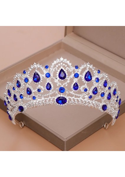 Altın Rengi Düğün Tacı Gelin Başlığı Altın Gümüş Renk Rhinestone Kristal Diadem Kraliçe Taç Prenses Tiaras Düğün Saç Takı (Yurt Dışından) fırsatları