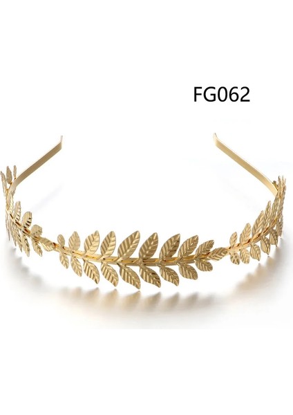 FG062 Retro Altın Varak Düğün Roma Gelin Yunan Kadın Saç Aksesuarları Gelin Başı Mücevher Bandı Kafa Tiaras Taç Takı Saç Çember (Yurt Dışından)