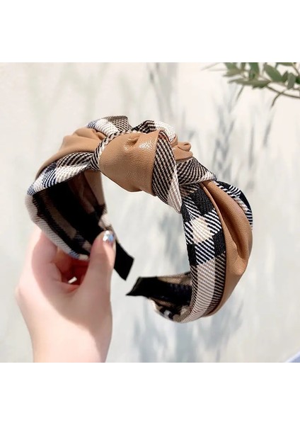 Saç Bantları Tarzı H72 Kadınlar Için Geniş Üst Düğüm Saç Bantları Headdress Düz Renk Kumaş Kafa Bandı Çerçeve Kızlar Saç Bandı Saç Çember Kadın Saç Aksesuarları (Yurt Dışından)