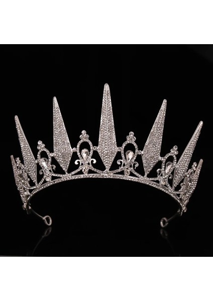 Kırmızı Düğün Taç Altın Gümüş Renk Rhinestone Kristal Diadem Kraliçe Taç Prenses Tiaras Gelin Saç Takı Parti Saç Aksesuarları (Yurt Dışından) fırsatları