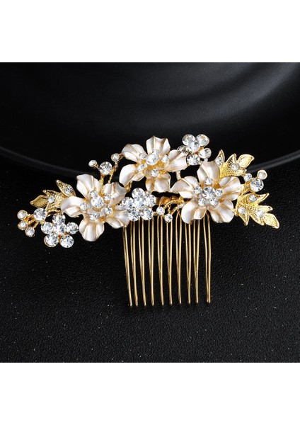 A93-G A37 Rhinestone Kristal Gelin Saç Aksesuarları Düğün Saç Tarak Elmas Gelin Başlıkları Kadın Saç Gösterişli Saç Takı (Yurt Dışından)