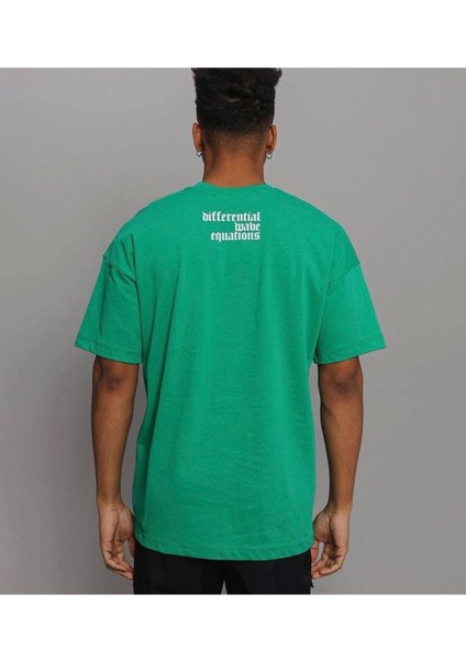 Blacksokak Erkek Yeşil Bifferential Baskılı Bisiklet Yaka Tshirt fiyatları