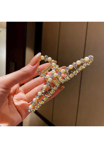Sfz-5 2021 Yeni Altın Gümüş Taklidi Köpekbalığı Klip Yakalamak Headdress Saç Yakalamak Geri Kafa Firkete Saç Aksesuarları Takı Kore Moda (Yurt Dışından)
